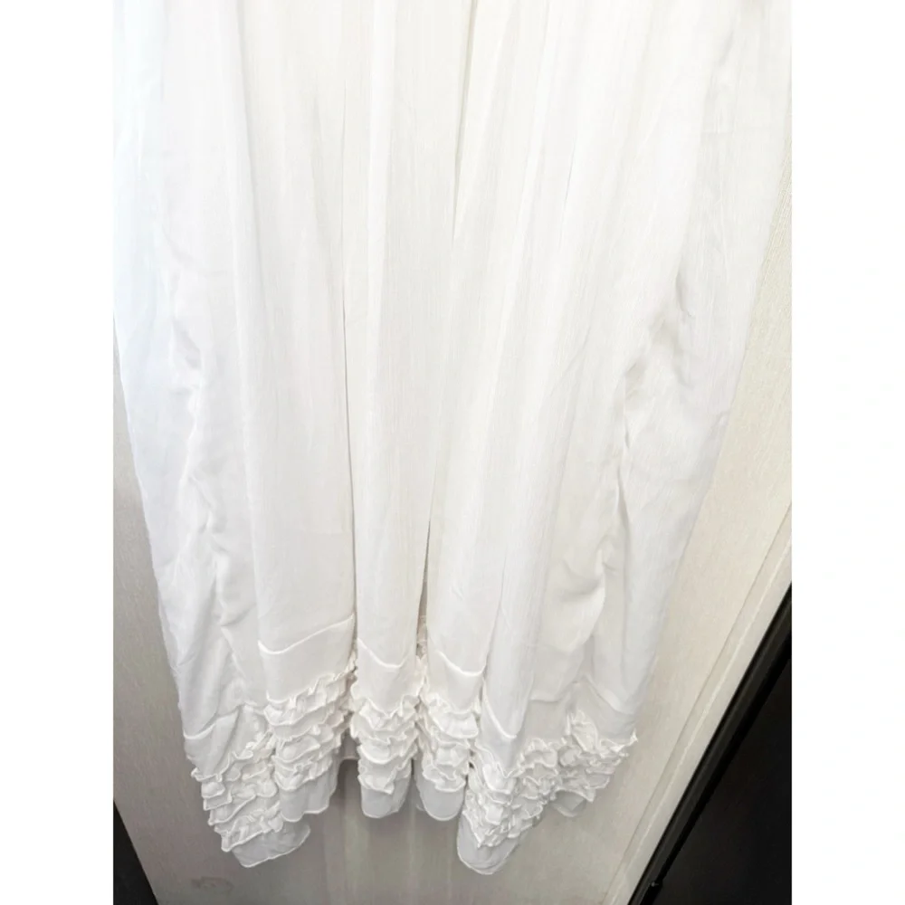 NWOT Free People Intimately Moon Phase Midi Slip Dress in White, Size Large - Picture 9 of 12